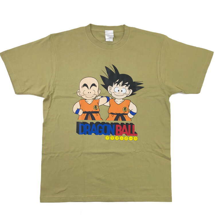 ドラゴンボール 半袖Tシャツ Lサイズ 悟空&クリリン 069478 大人 レディース 鳥山明