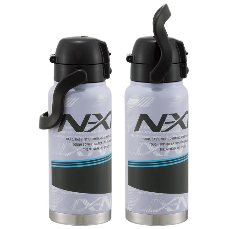 ミズノ STD8H ハンドル付ワンプッシュダイレクトステンレスボトル800ml グレー miz...