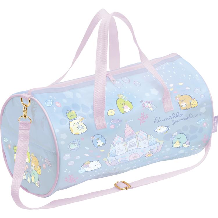 すみっコぐらし プールバッグ ショルダー BV47302 ブルー ロールボストン 女の子 サマーアイテム