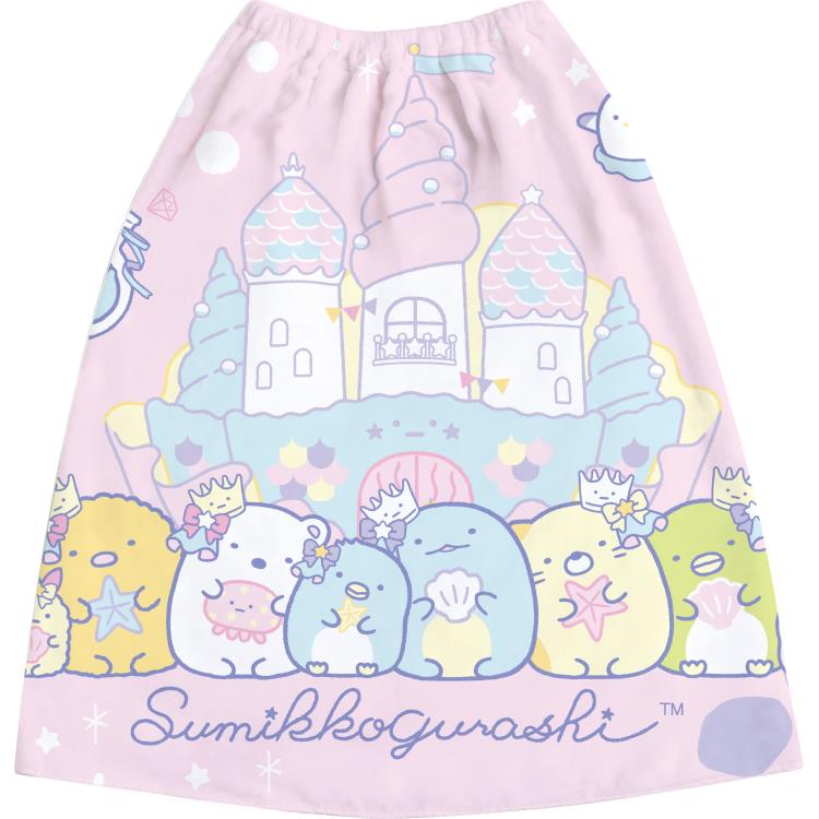 すみっコぐらし おきがえタオル M 60cm CM47301 ピンク ラップタオル 女の子 キッズ サマーアイテム