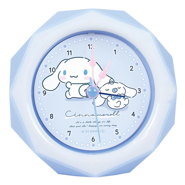 シナモロール ダイヤカットアラームクロック ニュアンス 212736 CINNAMOROLL サンリオ ブルーのサムネイル