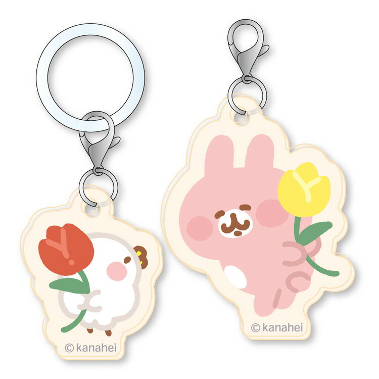 カナヘイ アクリルマーカーチャームセット チューリップ ゆるっとチルモード カナヘイの小動物 ピスケ&うさぎ