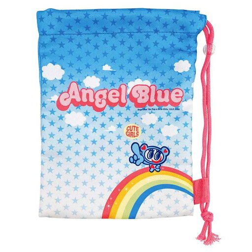 エンジェルブルー ショッパー風巾着 ブルー 219285 Angel Blue エンジェルブルー ショッパー風巾着 ブルー 219285 Angel Blue