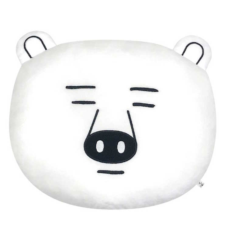 しろくまシリーズ フェイスクッション しろくま ダイカット 置物 おきもの 癒し 583286