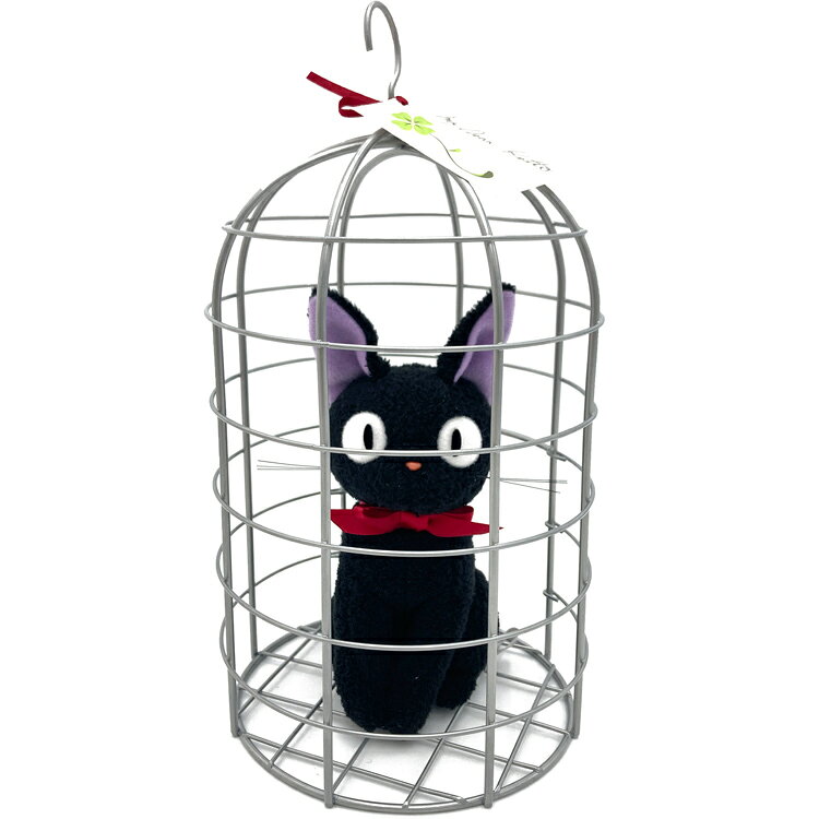 Kiki'S Delivery Service - 魔女の宅急便 ぬいぐるみ M ジジ かご入 座り 935531 スタジオジブリ