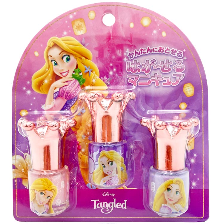 500円クーポン配布！塔の上のラプンツェル はがせるマニキュア3本セット 436051 キッズコスメ Disney ディズニーのサムネイル
