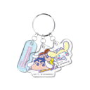 クレヨンしんちゃん×サンリオキャラクターズ 3連アクリルキーホルダー B キーホルダー アクセサリー マスコット付き 770659