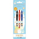 すみっコぐらし サラサクリップ0.5mm 3本セット ボールペン 3色セット 黒赤青 SARASA