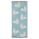 ミッフィー フェイスタオル うさぎがいっぱい 750249 水色 miffy【ラッピング不可】