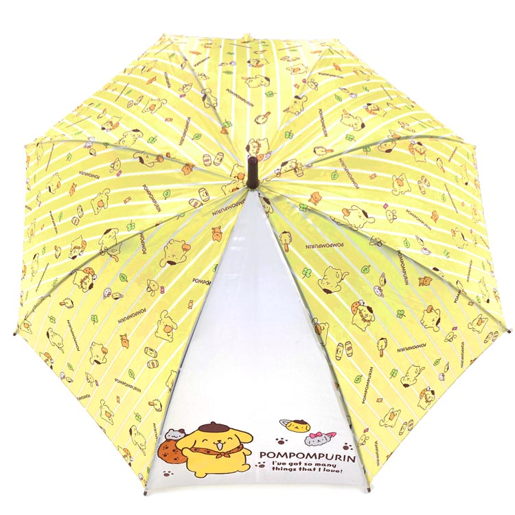 ポムポムプリン 長傘55cm ストライプ 345362 SANRIO サンリオ 【単品発送】【ラッピング不可】