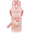 ハローキティ PSB5SANAG 抗菌直飲みプラワンタッチボトル480ml ビッグリボン SANRIO サンリオ スケーター(3)