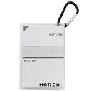 MOTiON カラビナケース付きふせん 210400 モノクロ シンプル【ラッピング不可】