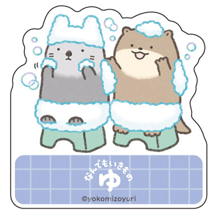 なんでもいきもの アクリルクリップフィギュア ラッコとカワウソ 987075 ゆ なんもの よこみぞゆり