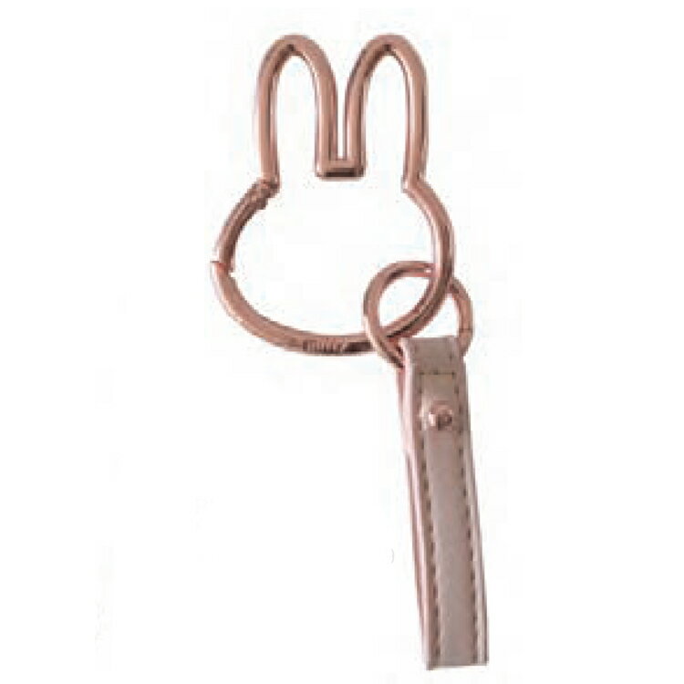ミッフィー カラビナスマートキーホルダー PKG 722279 カー用品 Miffy ディックブルーナ ピンクゴールド
