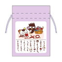 タマ&フレンズ×サンリオキャラクターズ 豆巾着 PU 227831 絵日記 うちのタマ知りませんか? うちタマ サンリオコラボ SANRIO バッドばつ丸(4)