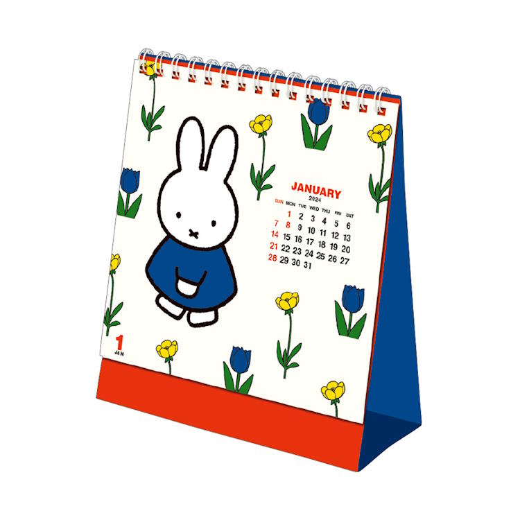 【最大500円OFFクーポンあり!】ミッフィー 2024年カレンダー 卓上カレンダー リバーシブル リング 050575のサムネイル