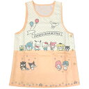 サンリオキャラクターズ キャラクターエプロン 転写脇釦 オレンジ M~L 896627 SANRIO サンリオ 大人 レディース