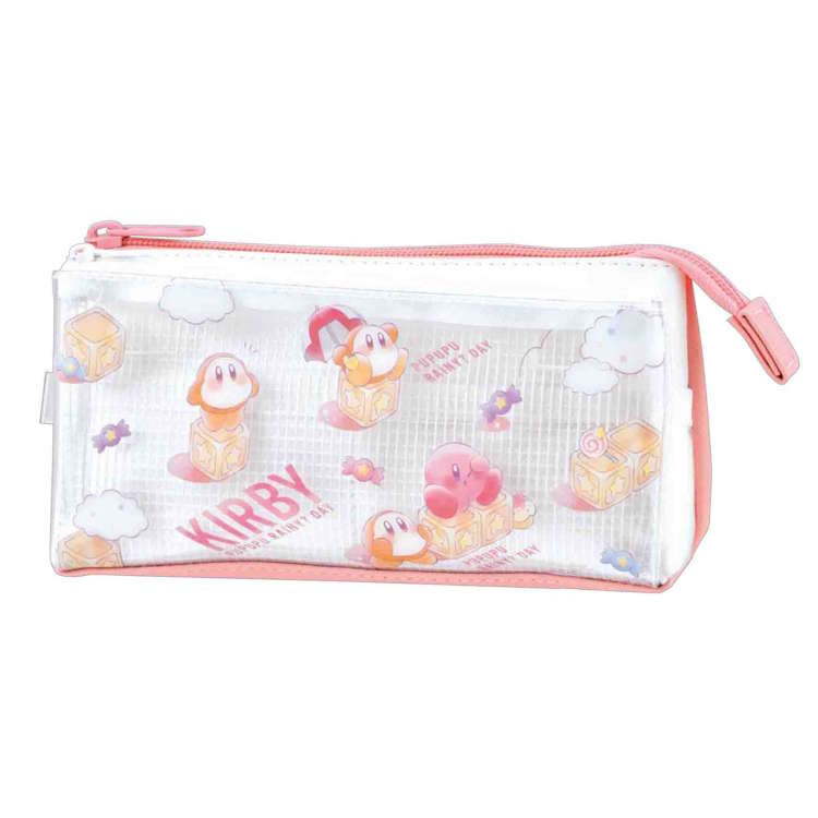 星のカービィ サンカクフラップペンケース PUPUPU RAINY? DAY 筆箱 ふでばこ ペンポーチ 055963のサムネイル