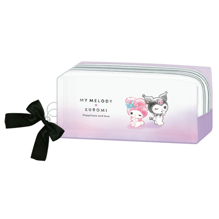 【最大1000円OFFクーポンあり】マイメロディ&クロミ ツインファスナーペンケース むにゃっと 287827 SANRIO サンリオ