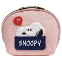 スヌーピー サガラ刺繍ラウンドポーチ スヌーピー 795072 アメリカンテイスト 第11弾 PEANUTS ピーナッツ(4)