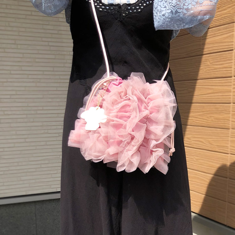 Rakuten - マイメロディ チュール巾着ショルダーバッグ 198553 My Melody サンリオ ピンク