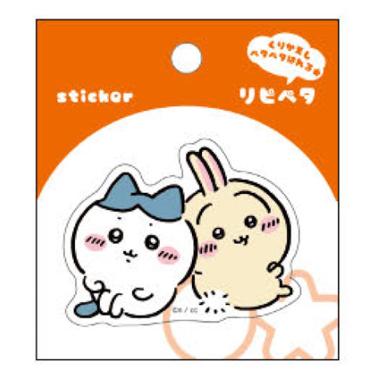 ちいかわ グッズ リピペタ ハチワレ&うさぎ シール ステッカー 貼って剥がせる