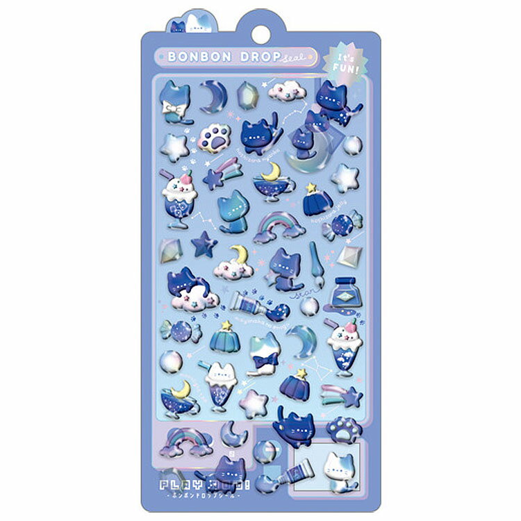 よるねこボンボン ボンボンドロップシール 911264 クーリア【お1人様1点限り】のサムネイル