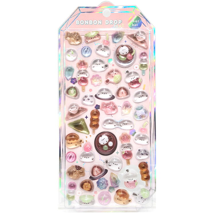 もちもちボンボン ボンボンドロップシール 912513 シマエナガ しまえなが トリ【お1人様1点限り】のサムネイル