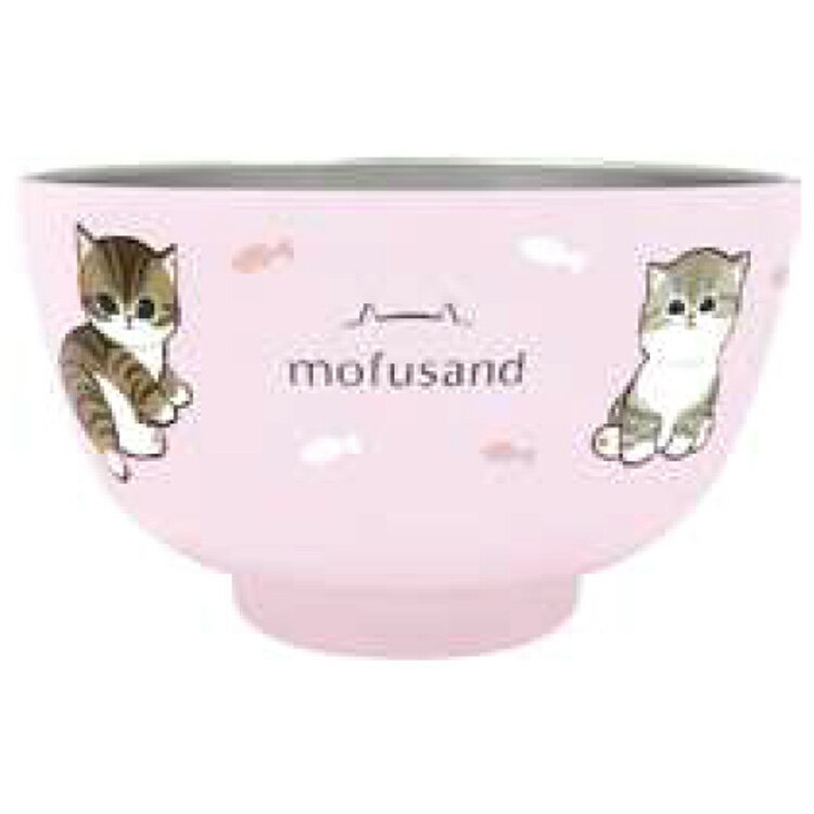 mofusand モフサンド 真空二重お椀 450ml 保温/保冷 おすわりにゃん 048966