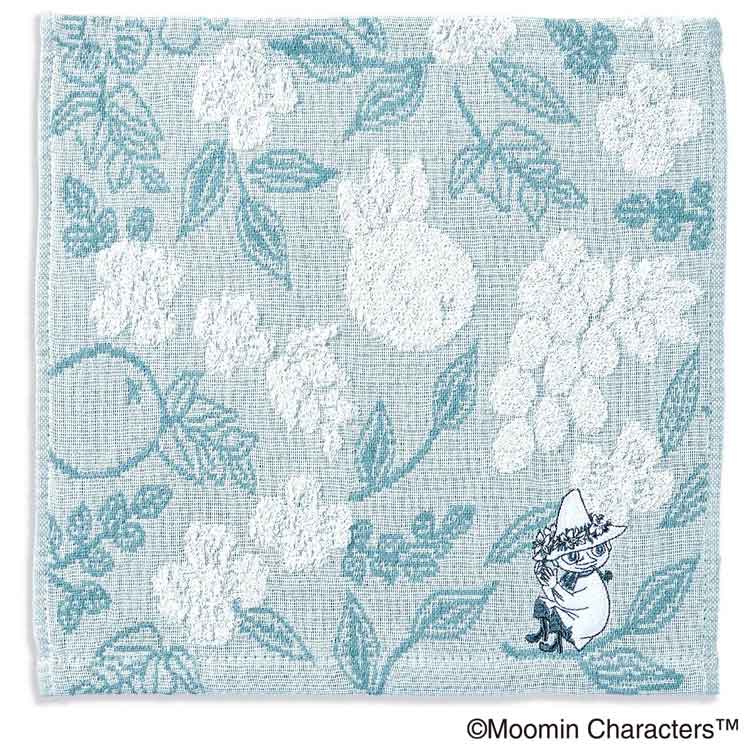 ムーミン 47-0040070B タオルハンカチ ブルー フルーツガーデン MOOMIN