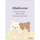 リラックマ ステッカー SE67003 BASIC RILAKKUMA Flower ベーシック フラワー 防水加工 UV加工 パープル コリラックマ&チャイロイコグマ スマホステッカー