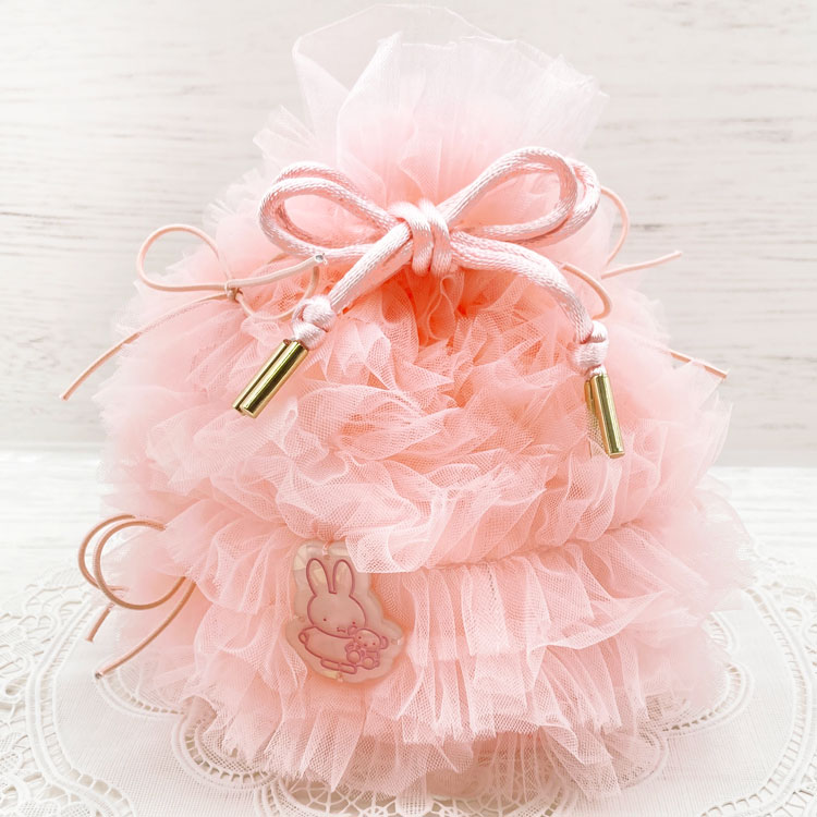 ミッフィー チュール巾着 PINK ディック・ブルーナ シャーベットカラーアクセサリーシリーズ 465587