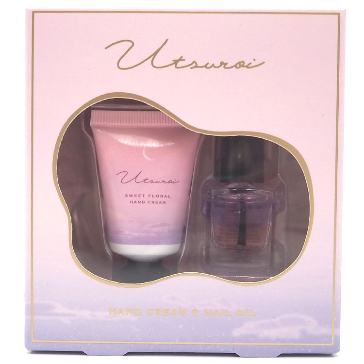 ウツロイコスメ ハンドクリーム&ネイルオイルセット アカネ スイートフローラルの香り 896479 ハンドケア ギフトセット【ラッピング不可】