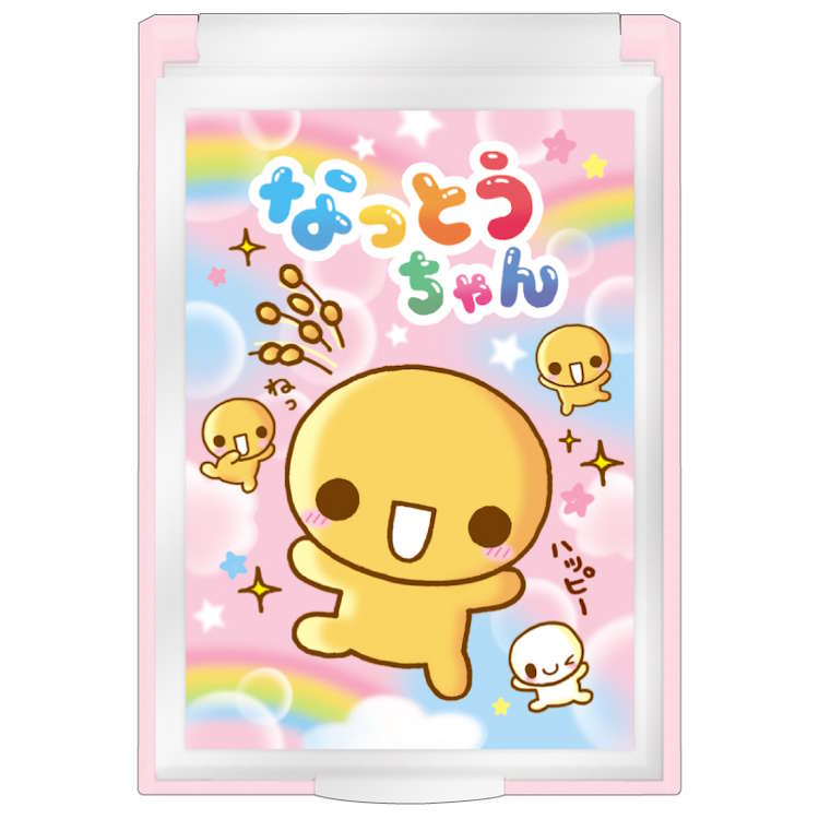 なっとうちゃん Sサイズミラー 鏡 カガミ コンパクトミラー 297086