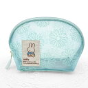 ミッフィー シェル型ポーチ ブルー 199836 フラワー Miffy ディックブルーナ(4)