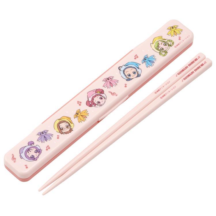 乐天商城 - おジャ魔女どれみ ABC3AG 抗菌 食洗機対応 音の鳴らない箸・箸箱セット おじゃまじょどれみ 魔法少女