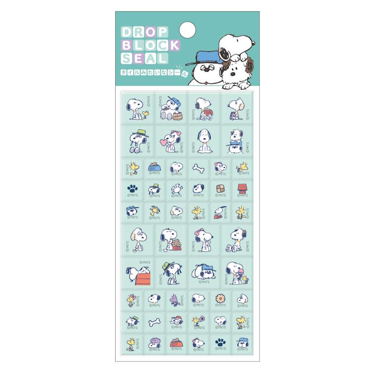 スヌーピー ドロップブロックシール スヌーピー&ファミリー タイルシール シール デコ デコレーション マーク 248809【お1人様1点限り】のサムネイル