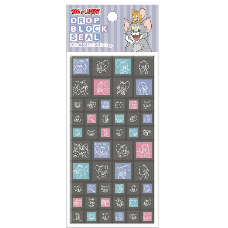 トムとジェリー ドロップブロックシール ライン タイルシール シール デコ デコレーション マーク 248847【お1人様1点限り】のサムネイル