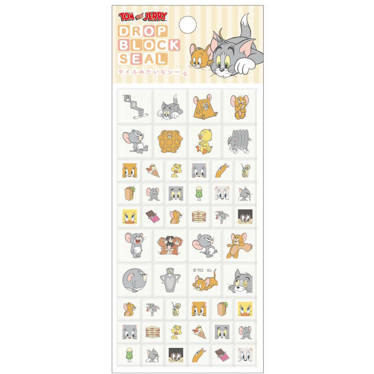 トムとジェリー ドロップブロックシール ファニーアート タイルシール シール デコ デコレーション マーク 248854【お1人様1点限り】のサムネイル