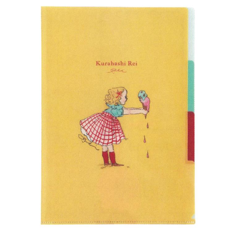 くらはしれい 3ポケットA4ファイル アイス 710488