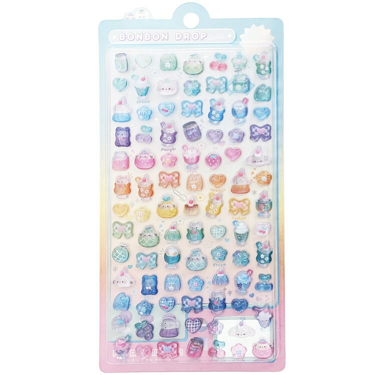 めろめろボンボン ボンボンドロップシール ミニ 912544 ファンシー【お1人様1点限り】のサムネイル