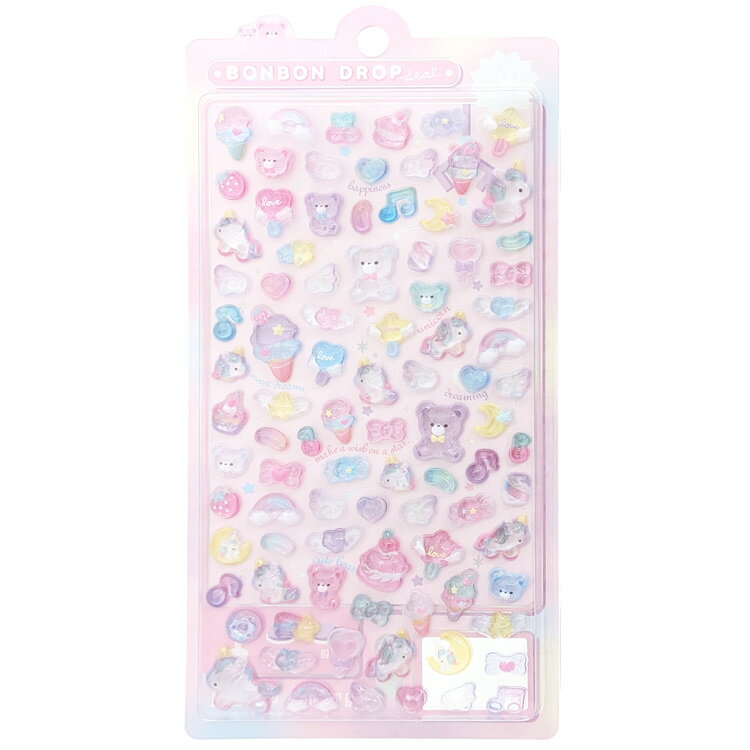 ゆめいろボンボン ボンボンドロップシール ミニ 912575 ファンシー【お1人様1点限り】のサムネイル