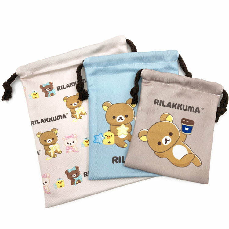 リラックマ 3P巾着 リラノワ 275177