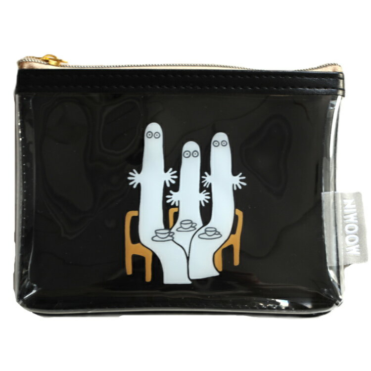 ムーミン PVCポーチ 前面クリア ニョロニョロ 641554(4.0)