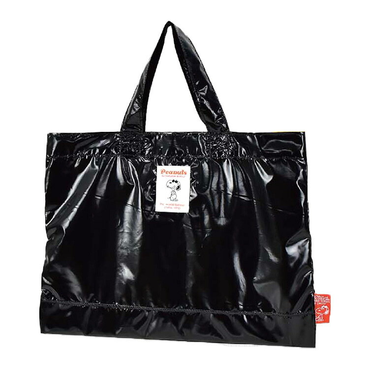 スヌーピー レッスントートバッグ ブラック メタリック 233870