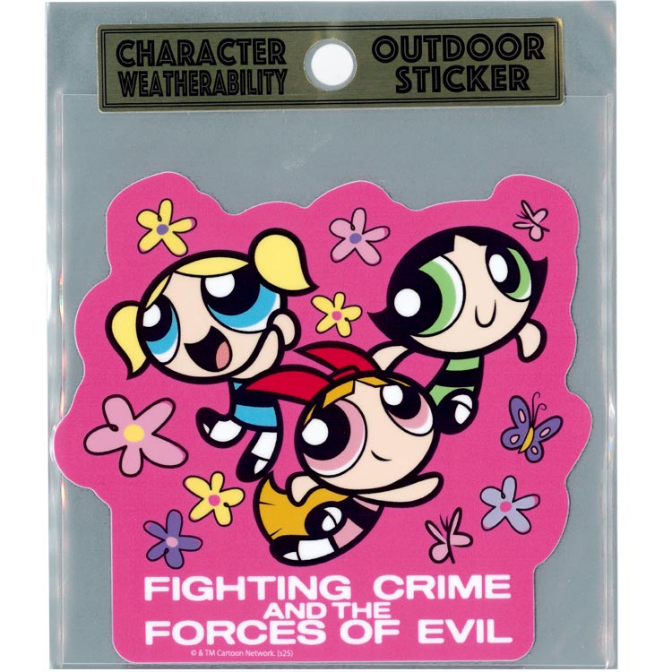 パワーパフガールズ アウトドアステッカー PK 205425 パワパフ The Powerpuff Girls