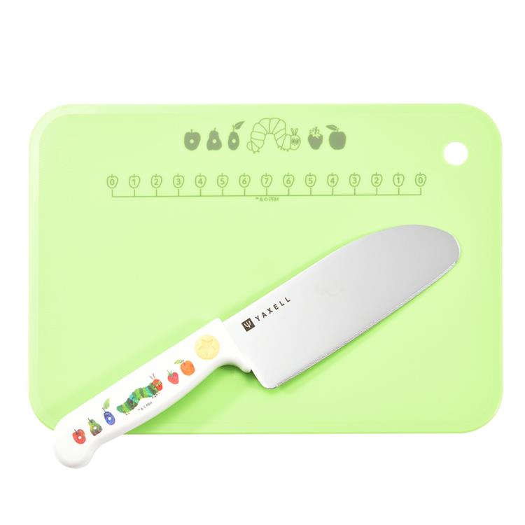 はらぺこあおむし こども安全包丁R1×シートまな板セット 331624 S2 エリック・カール 絵本 ERIC CARLE laughlaugh-10494624 キャラクターズショップ ラフラフ サンプル画像2