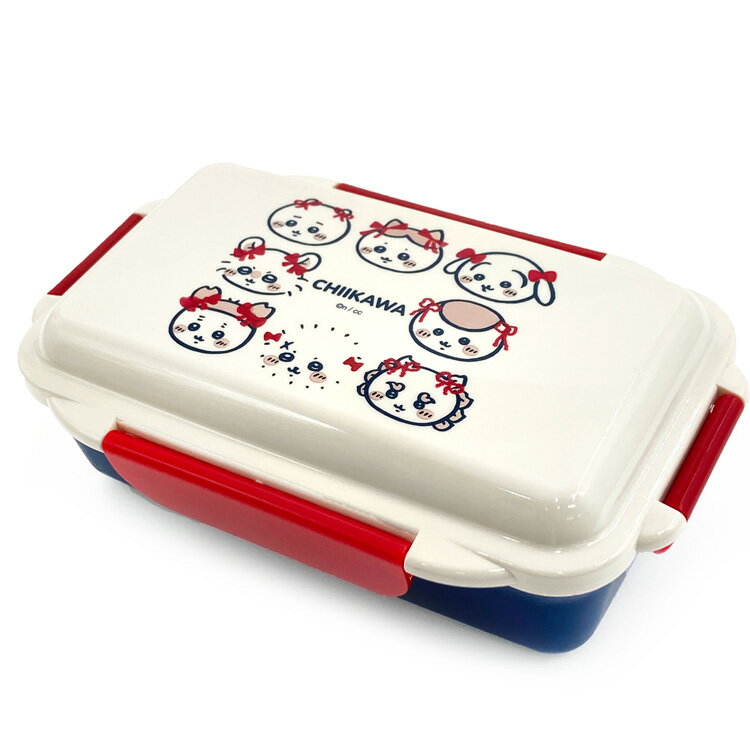 ちいかわ 4点ロック1段ランチボックス 267509 リボン ハチワレ うさぎ モモンガ くりまんじゅう カニ 古本屋 ラッコ シーサー CHIIKAWA なんか小さくてかわいいやつ ナガノのサムネイル