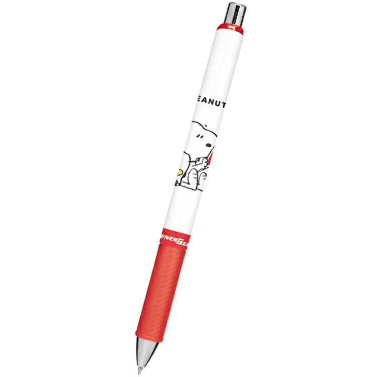 スヌーピー エナージェルボールペン 0.5mm レッド インク色：赤 306436
