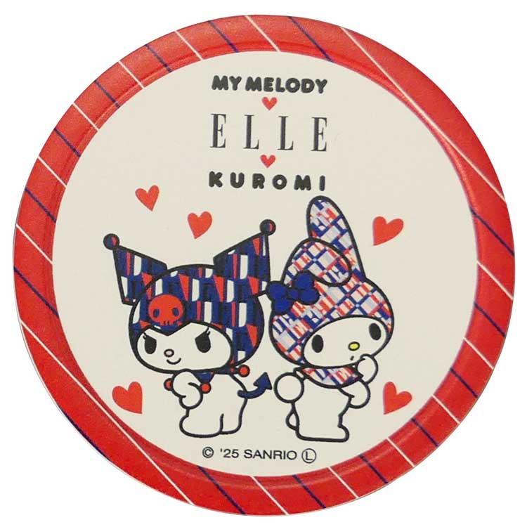 マイメロディ&クロミ&ELLE 吸水タイルコースター 丸 115985